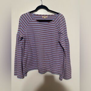 Madewell Striped Top in Blue and Red
